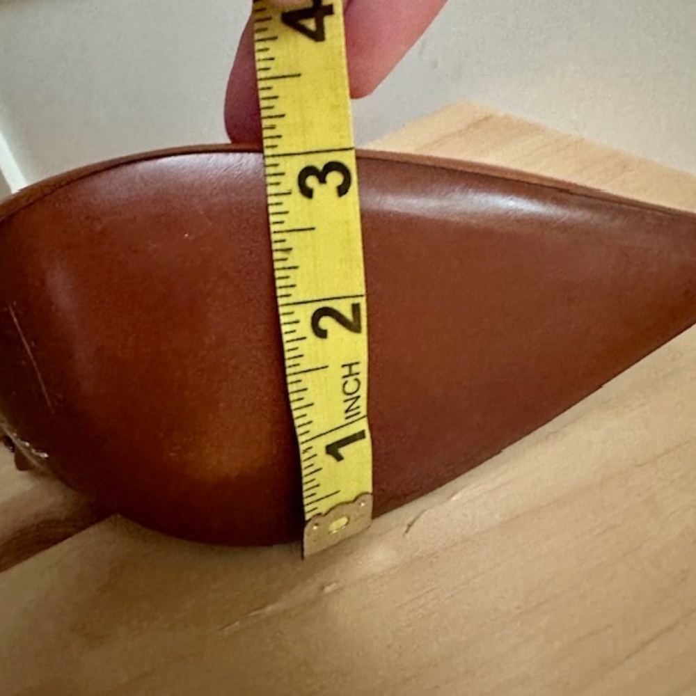 BRAND NEW Vintage Lambertson Truex Cognac Leather Boots 4.25" Heels EU 40 / US 9 - Picture 12 of 12